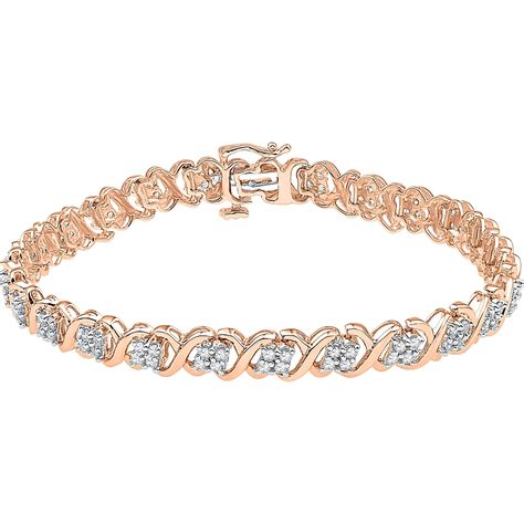 rose gold bracelet diamond.